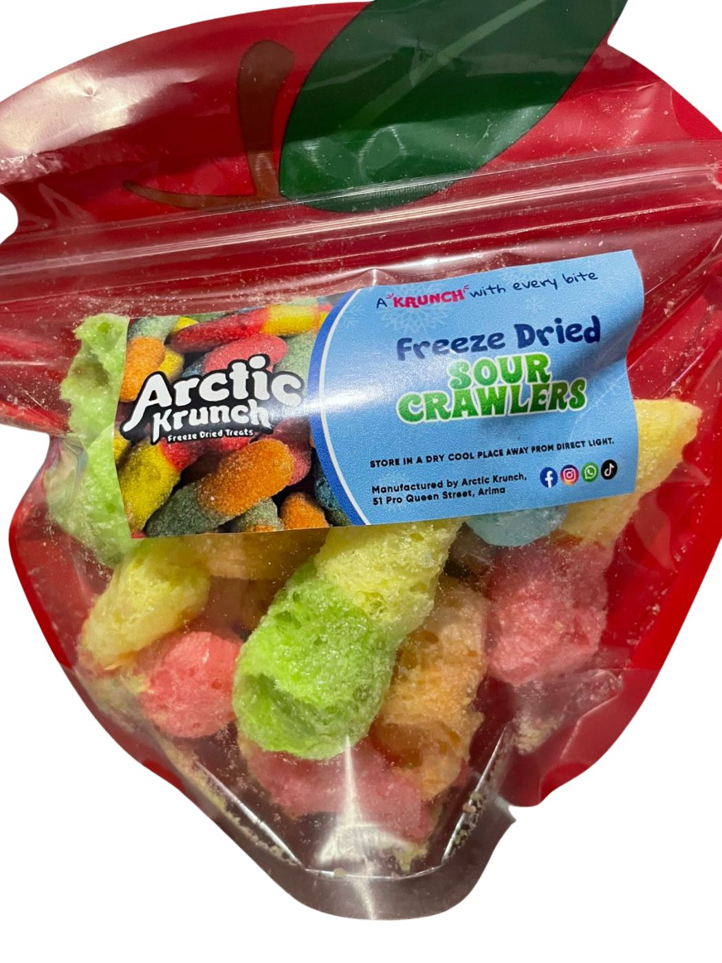 Freeze Dried Sour Crawlers 1.5OZ Bag